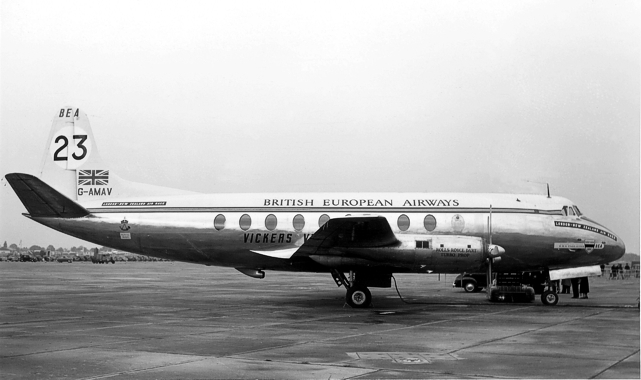 BEA - British European Airways Viscount c/n 3 G-AMAV