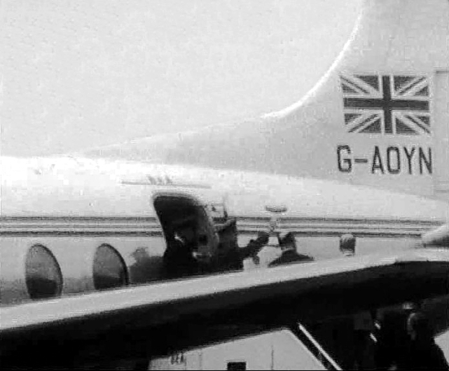 Yuri Gagarin on Viscount c/n 263 G-AOYN