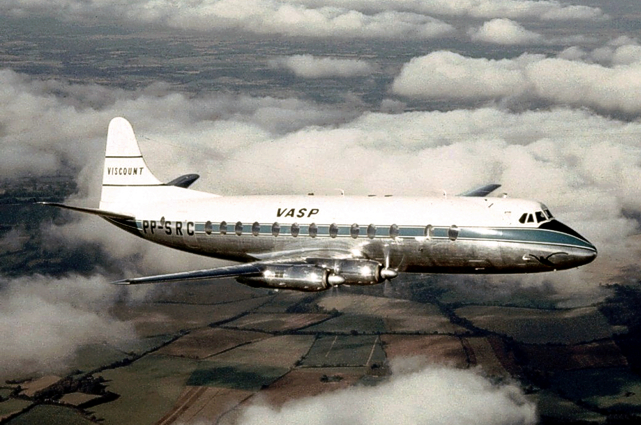 Photo of Viação Aérea São Paulo SA (VASP) Viscount PP-SRC c/n 397 October 1958