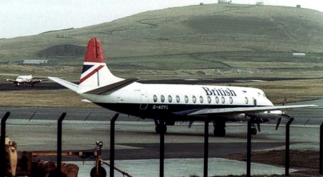 Photo of British Airways (BA) Viscount G-AOYL c/n 261 October 1981
