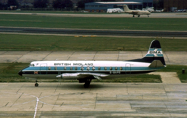 Photo of British Midland Airways (BMA) Viscount G-BAPG