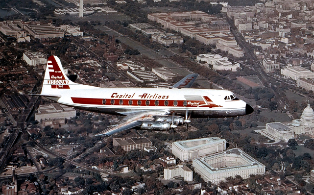 Capital Airlines Viscount c/n 199 N7443