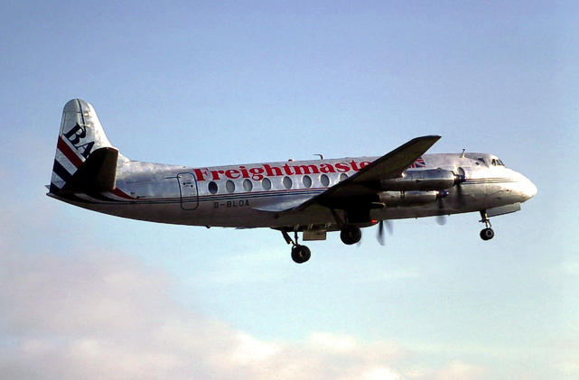 Photo of British Air Ferries (BAF) Viscount G-BLOA c/n 259 September 1988