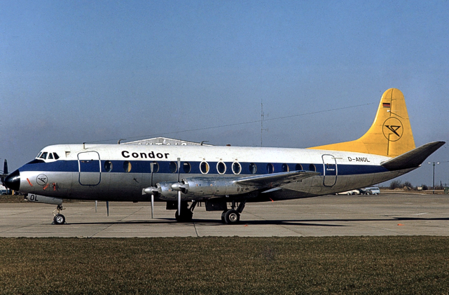 Photo of Condor Flugdienst GmbH Viscount D-ANOL c/n 339 June 1968