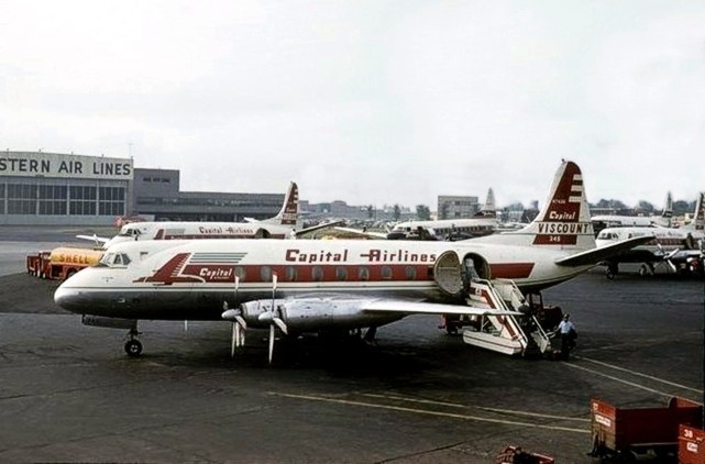 Photo of Capital Airlines (USA) Viscount N7426 c/n 124 June 1957