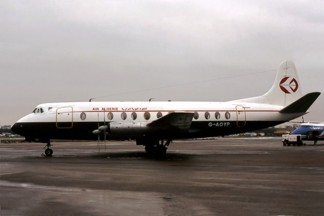 Photo of Air Algerie Viscount G-AOYP c/n 265 January 1982