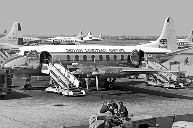 Our 5,000th Viscount photo - G-AMNY at Schiphol, Amsterdam