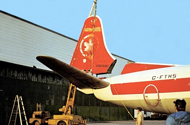 Photo of Western Canada Aviation Museum Inc (WCAM) Viscount C-FTHS c/n 279 October 1982
