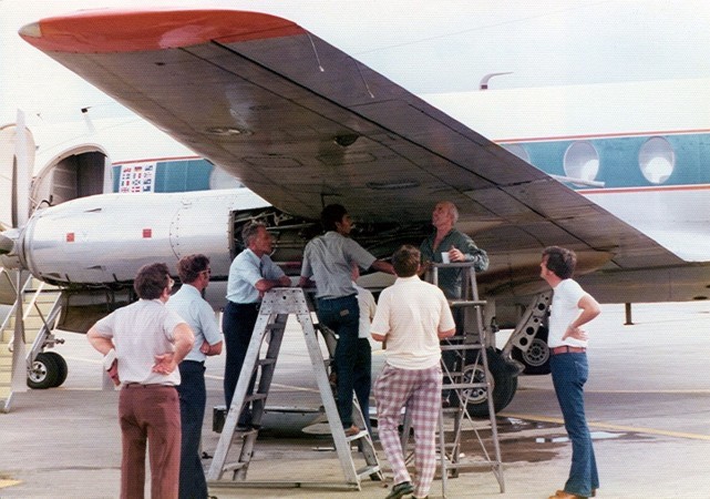 Photo of E-Systems Inc Viscount N200Q c/n 334 September 1975
