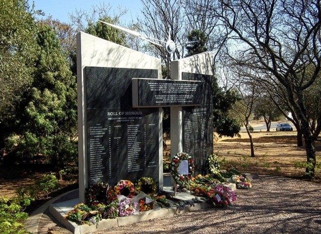 Memorial dedicated to the crew and passengers of shot down Viscounts