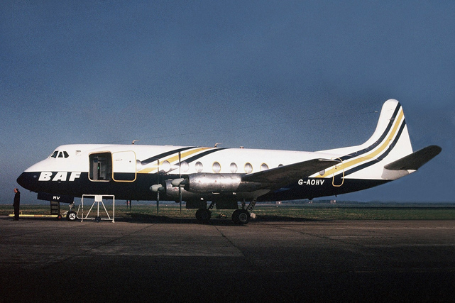 Photo of British Air Ferries (BAF) Viscount G-AOHV c/n 170