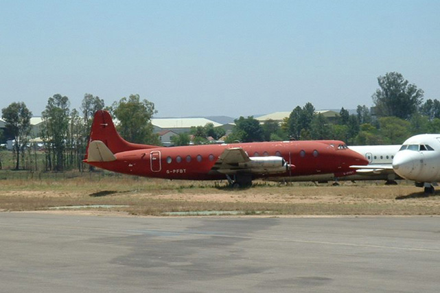 Photo of Heli-Jet Aviation Ltd Viscount G-PFBT c/n 265 October 2005
