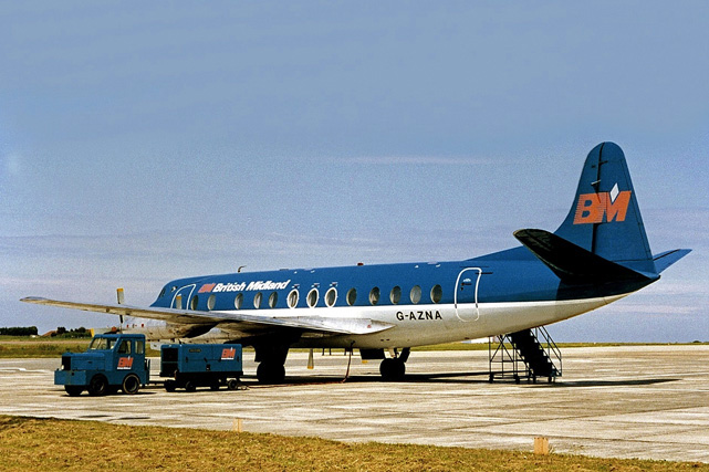 Photo of British Midland Airways (BMA) Viscount G-AZNA