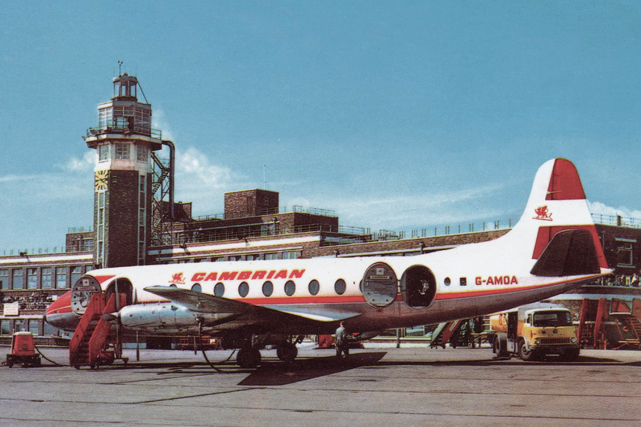 Photo of Cambrian Airways Viscount G-AMOA c/n 9 August 1968