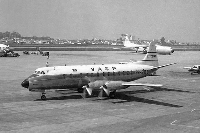 Photo of Viação Aérea São Paulo SA (VASP) Viscount PP-SRD c/n 398 June 1967