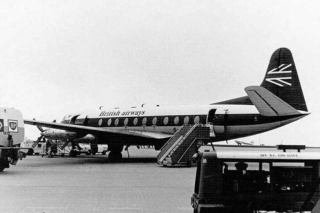 Photo of British Airways (BA) Viscount G-AOHH c/n 157