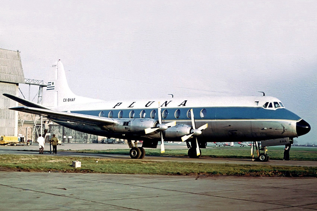Photo of Primeras Lineas Uruguayas de Navegacion Aerea (PLUNA) Viscount CX-BHAF