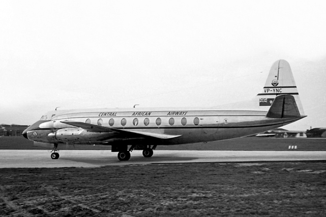 Photo of Central African Airways Corporation (CAA) Viscount VP-YNC c/n 100 September 1957