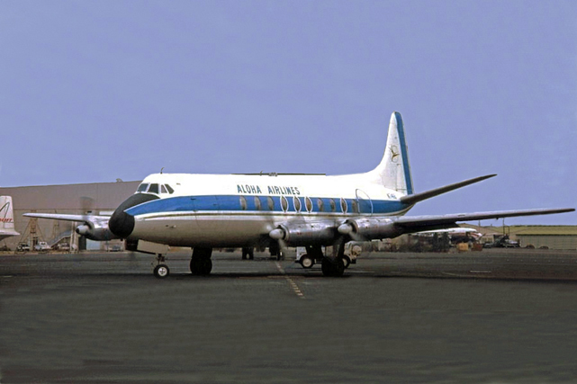 Photo of Aloha Airlines Viscount N7415 c/n 113 July 1968