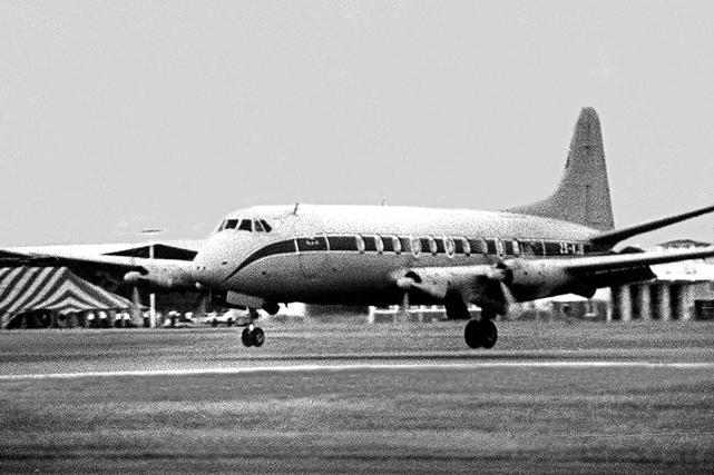 Photo of Aviation Equipment, Spares & Service (Pty) Ltd. Viscount ZS-KJG c/n 241 January 1980