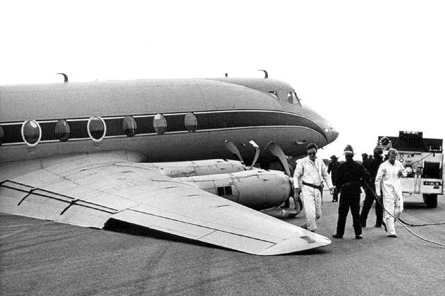 Photo of Aviation Equipment, Spares & Service (Pty) Ltd. Viscount ZS-KJG c/n 241 January 1980