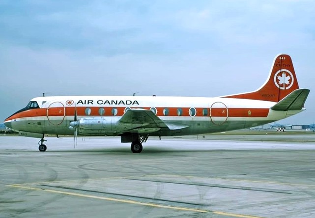 Photo of Air Canada Viscount CF-THY c/n 307 April 1974