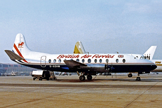 Photo of British Air Ferries (BAF) Viscount G-AOHM