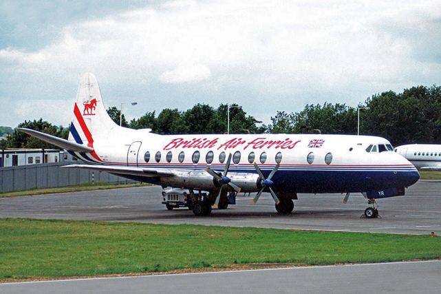 Photo of British Air Ferries (BAF) Viscount G-AOYR c/n 266