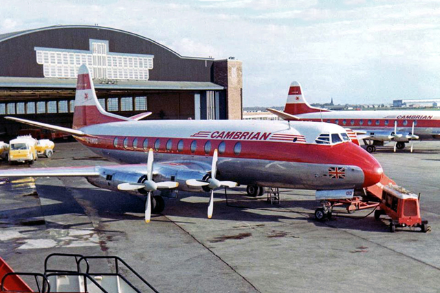Photo of Cambrian Airways Viscount G-AMOO c/n 28 March 1967