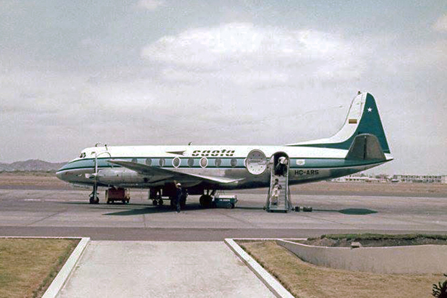 Photo of Sociedad Anonima Ecuatoriana de Transportes Aereos (SAETA) Viscount HC-ARS c/n 377 September 1971