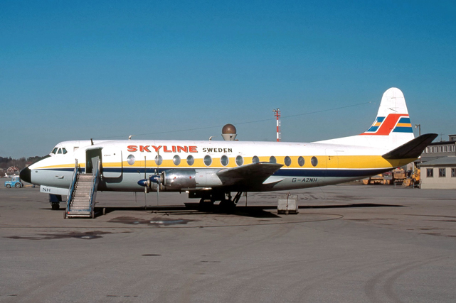 Photo of Skyline Sweden AB Viscount G-AZNH c/n 342 May 1977