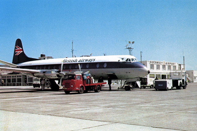 Photo of British Airways (BA) Viscount G-AOHV c/n 170 May 1974