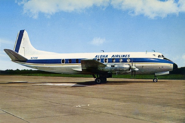 Photo of Aloha Airlines Viscount N7416 * c/n 232 August 1968