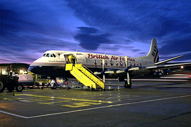 BAF - British Air Ferries Viscount G-AOHM.