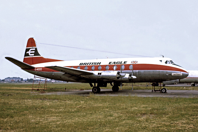 British Eagle International Airlines Viscount G-AOCC.