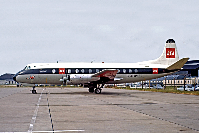 Photo of British European Airways Corporation (BEA) Viscount G-APIM c/n 412 June 1967