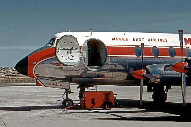 Photo of Middle East Airlines (MEA) Viscount OD-ACW c/n 242 June 1962