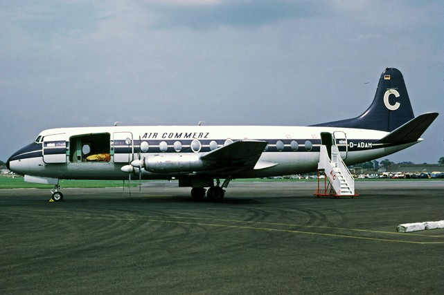 Photo of Air Commerz Viscount D-ADAM c/n 423 August 1972