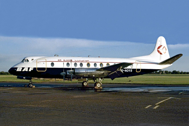 Photo of British Air Ferries (BAF) Viscount G-AOYS