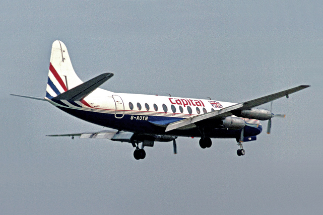Photo of Capital Airlines (UK) Viscount G-AOYN