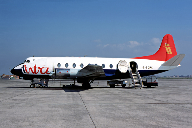 Photo of Intra Airways Viscount G-BDRC c/n 52 April 1976