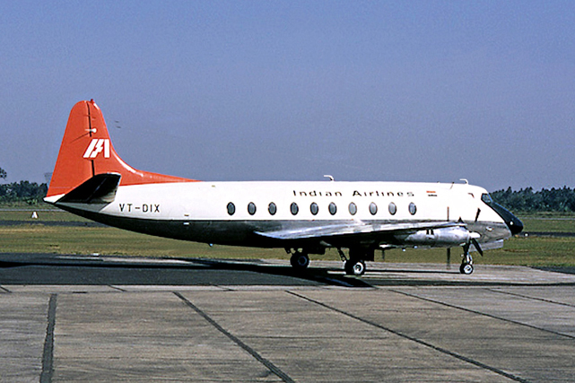 Photo of Indian Airlines Corporation (IAC) Viscount VT-DIX c/n 292 November 1968