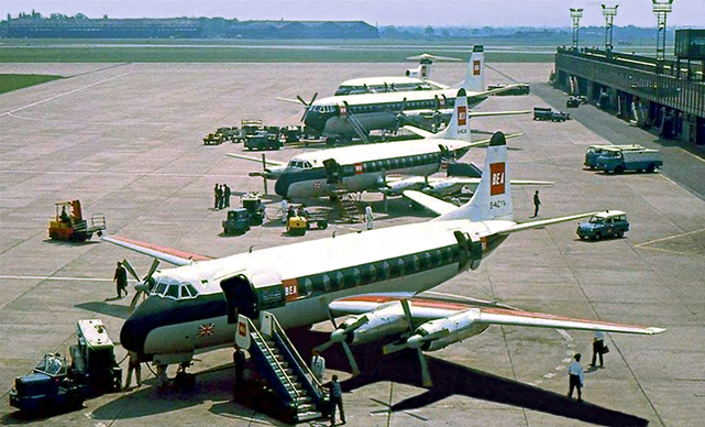 Photo of British European Airways Corporation (BEA) Viscount G-AOYN c/n 263 July 1968