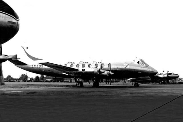 Photo of Fred Olsen Flyselskap A/S Viscount LN-FOH c/n 250 September 1957
