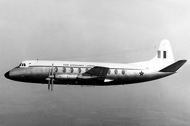 Photo of South African Air Force (SAAF) Viscount 150 c/n 280 May 1958