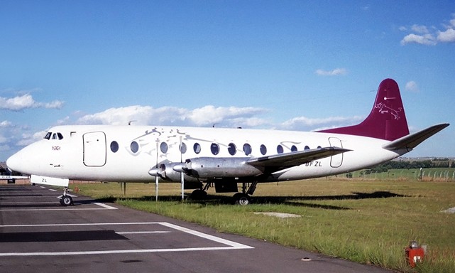 Photo of Heli-Jet Aviation Ltd Viscount G-BFZL c/n 435 November 1997