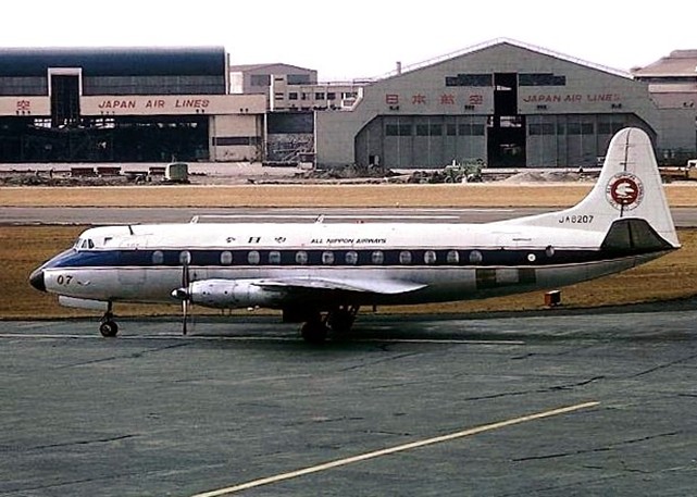 Photo of All Nippon Airways (ANA) Viscount JA8207 c/n 450 June 1966