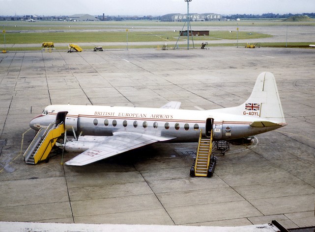 Photo of British European Airways Corporation (BEA) Viscount G-AOYL c/n 261