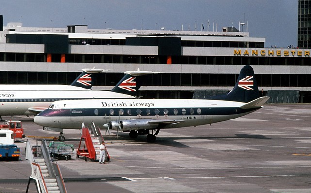 Photo of British Airways (BA) Viscount G-AOHM c/n 162 August 1974