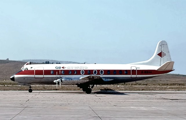 Photo of GB Airways Viscount G-BBVH c/n 281 June 1983